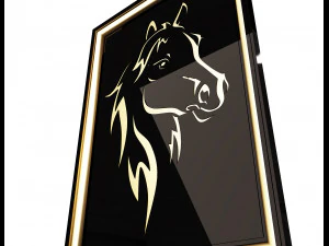 horse frame decoration 3D Model