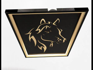 horse frame decoration 3D Model