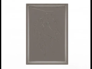 horse frame decoration 3D Model