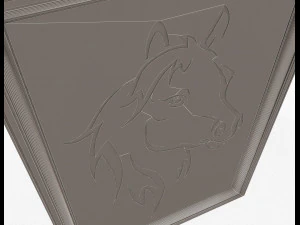 horse frame decoration 3D Model