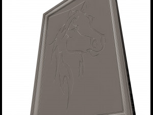 horse frame decoration Model 3D