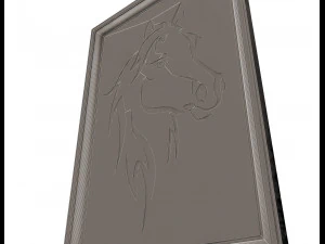 horse frame decoration 3D Model