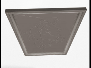 horse frame decoration Model 3D