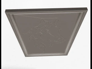 horse frame decoration 3D Model