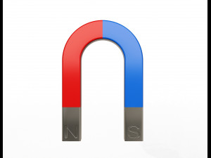 horseshoe magnet 3D मॉडल