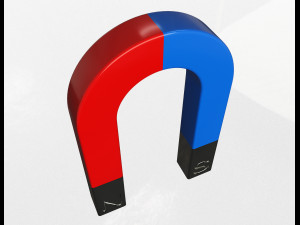 horseshoe magnet 3D मॉडल
