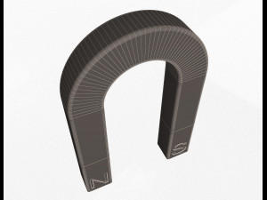 horseshoe magnet 3D मॉडल