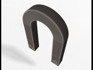 horseshoe magnet 3D मॉडल