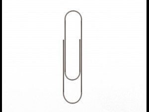 paperclip Modelo 3D
