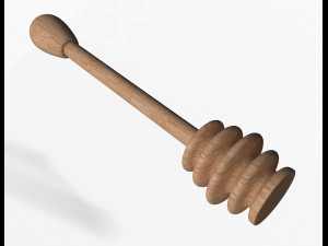 wooden honey dipper model 3D-Modell