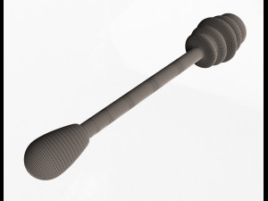 wooden honey dipper model 3D-Modell