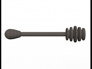 wooden honey dipper model 3D-Modell