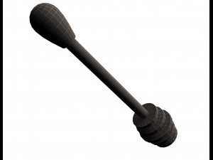 wooden honey dipper model 3D-Modell