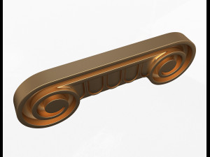 antique ionic capital 3D 모델