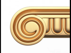 antique ionic capital 3D Model