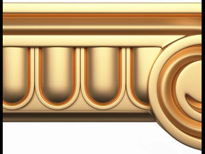 antique ionic capital 3D Model