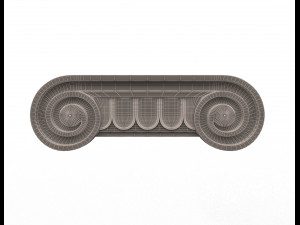antique ionic capital 3D 모델