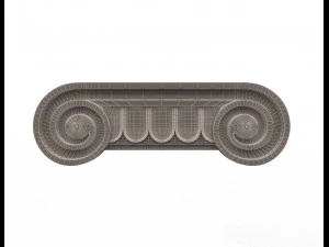 antique ionic capital 3D Model