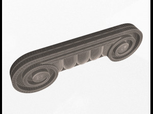 antique ionic capital 3D 모델