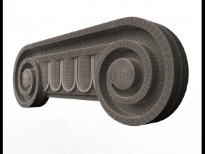 antique ionic capital 3D Model