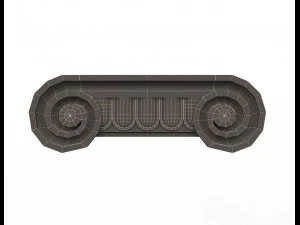 antique ionic capital 3D Model