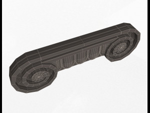 antique ionic capital 3D 모델