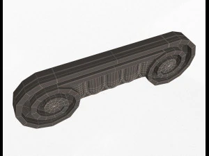 antique ionic capital 3D Model