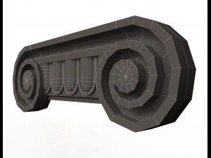 antique ionic capital 3D Model
