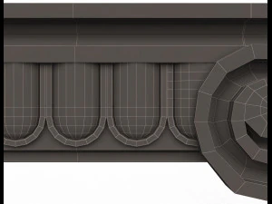 antique ionic capital 3D Model