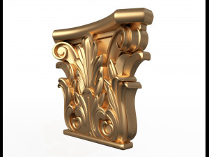 antique ionic capital 02 Modèle 3D