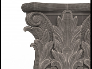 antique ionic capital 02 Modèle 3D