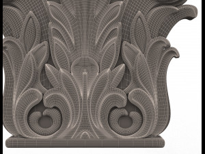 antique ionic capital 02 Modèle 3D