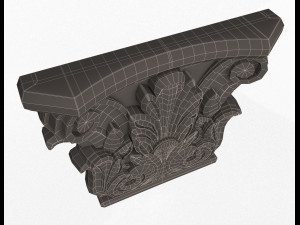 antique ionic capital 02 Modèle 3D