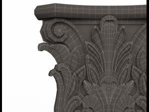 antique ionic capital 02 Modèle 3D