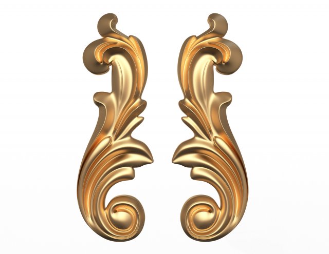 carved decoration cnc 06 3D Модель .c4d .max .obj .3ds .fbx .stl .blend 