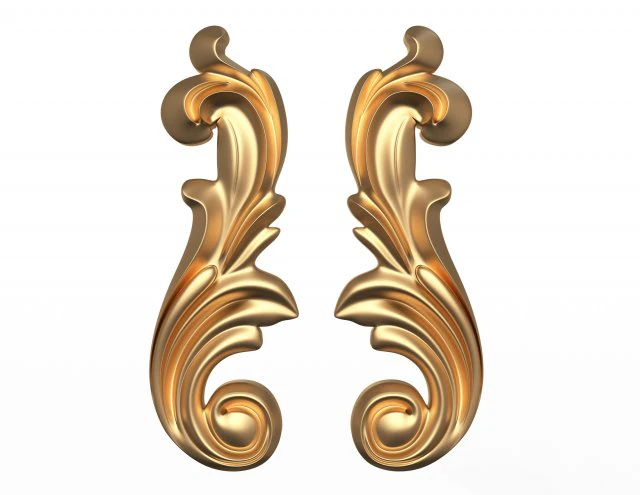 carved decoration cnc 06 3D Model .c4d .max .obj .3ds .fbx .stl .blend 
