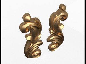carved decoration cnc 06 3D Модель