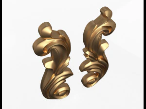 carved decoration cnc 06 3D Model