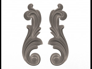 carved decoration cnc 06 3D Модель