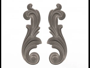 carved decoration cnc 06 3D Model