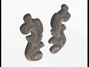 carved decoration cnc 06 3D Модель
