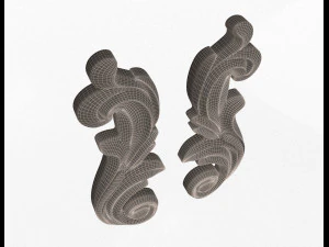 carved decoration cnc 06 3D Model