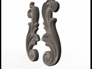 carved decoration cnc 06 3D Модель