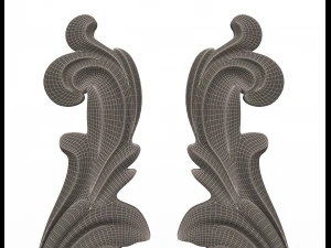 carved decoration cnc 06 3D Model