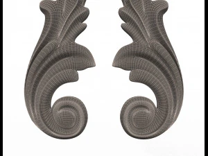 carved decoration cnc 06 3D Model