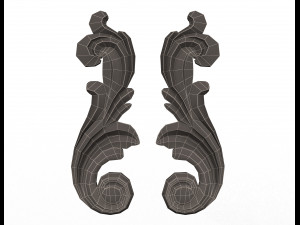 carved decoration cnc 06 3D Модель