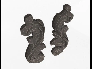 carved decoration cnc 06 3D Model