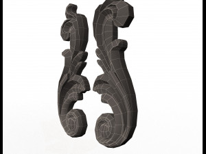 carved decoration cnc 06 3D Модель