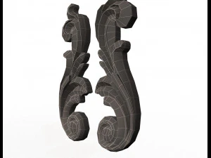carved decoration cnc 06 3D Model