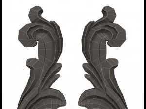 carved decoration cnc 06 3D Model
